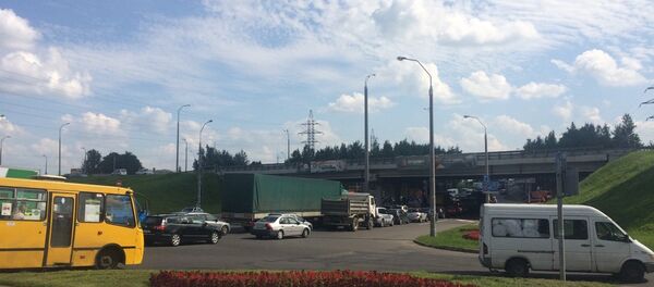 Путепровод на пересечении Игуменского тракта и МКАД - Sputnik Беларусь