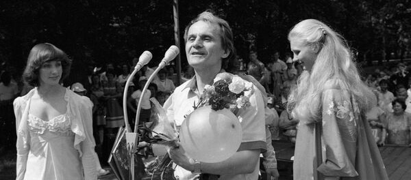 Кампазітар Ігар Лучанок на Дне горада ў Мінску, 1987 год - Sputnik Беларусь