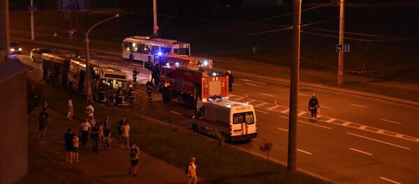 Место ДТП в Минске - Sputnik Беларусь