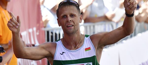 Белорусский легкоатлет Дмитрий Дюбин Белорусский легкоатлет Дмитрий Дюбин - Sputnik Беларусь