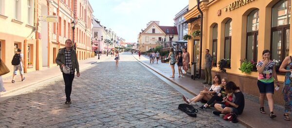 Пешеходная улица в центре Гродно - Sputnik Беларусь