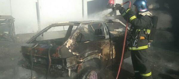 Машина сгорела в Минске - Sputnik Беларусь