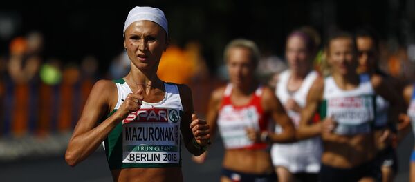 Белоруска Ольга Мазуренок на марафонской дистанции Чемпионата Европы по легкой атлетике в Берлине - Sputnik Беларусь