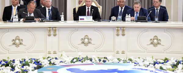 Президент РФ В. Путин принял участие в V Каспийском саммите в Актау - Sputnik Беларусь