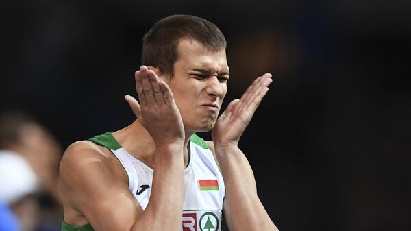 Максим Недосеков (Беларусь) в соревнованиях по прыжкам в высоту среди мужчин на чемпионате Европы по легкой атлетике в Берлине - Sputnik Беларусь