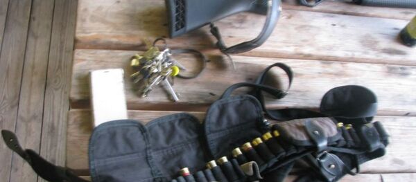 Оружие, изъятое у стрелка на Березине - Sputnik Беларусь