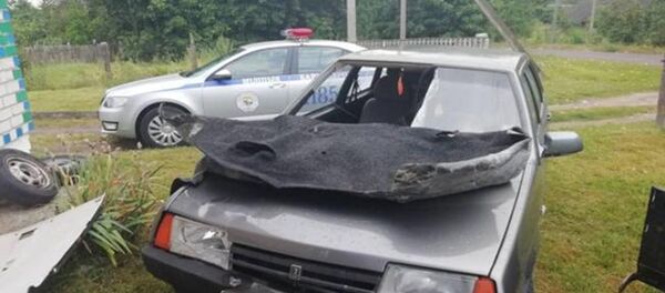 Машина виновника ДТП - Sputnik Беларусь