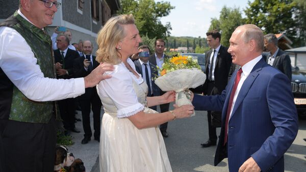 Президент России Владимир Путин посетил Австрию - Sputnik Беларусь