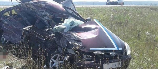 Место аварии в Чувашии Место аварии в Чувашии - Sputnik Беларусь