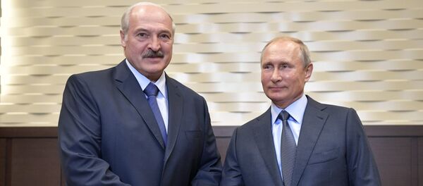 Президент РФ Владимир Путин и президент Беларуси Александр Лукашенко - Sputnik Беларусь