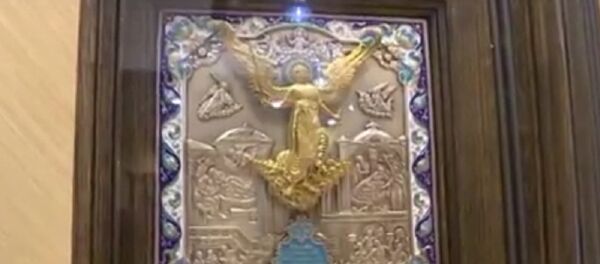 Лукашэнка падарыў Пуціну анёла-ахоўніка Лукашэнка падарыў Пуціну анёла-ахоўніка - Sputnik Беларусь