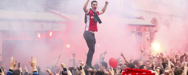 Фанаты футбольного клуба ПСВ (Эйндховен), архивное фото - Sputnik Беларусь