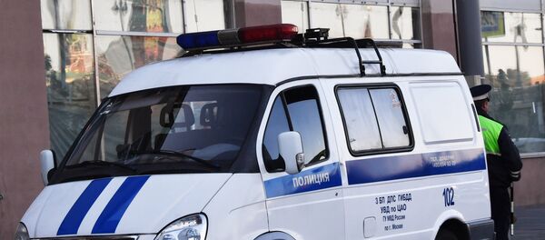 Автомобиль полиции на улице Москвы. - Sputnik Беларусь