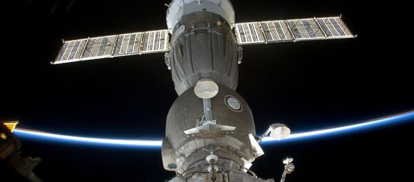 Корабль Союз, пристыкованный к МКС - Sputnik Беларусь