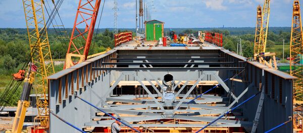 Рэканструкцыя моста ў Жыткавічах - Sputnik Беларусь