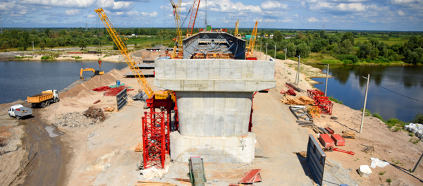 Аварийный мост между Житковичами и Туровом - Sputnik Беларусь