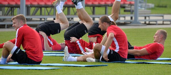 Тренировка сборной Беларуси по футболу - Sputnik Беларусь