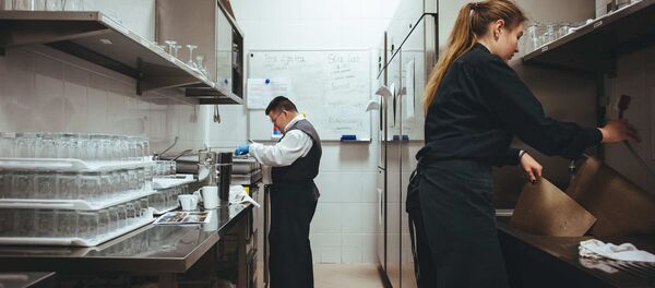 Василий Павликов на работе - Sputnik Беларусь