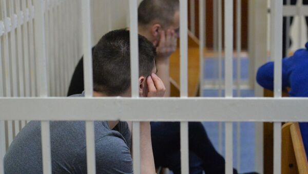 Обвиняемые в зале суда - Sputnik Беларусь