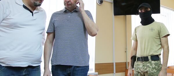 Заседание суда по делу журналиста К. Вышинского в Херсоне Заседание суда по делу журналиста К. Вышинского в Херсоне - Sputnik Беларусь