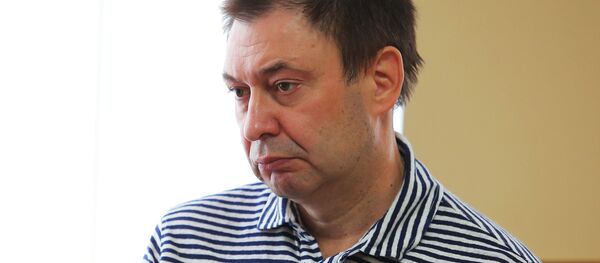 Заседание суда по делу журналиста К. Вышинского в Херсоне - Sputnik Беларусь