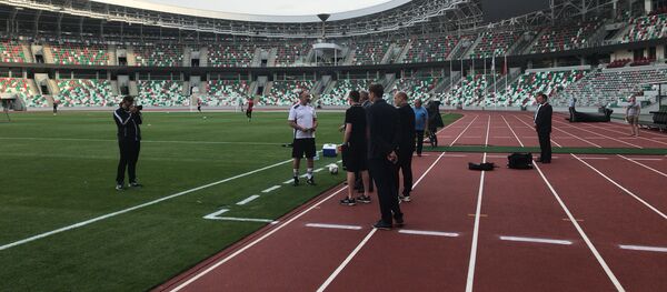 Румас посетил тренировку сборной Беларуси - Sputnik Беларусь