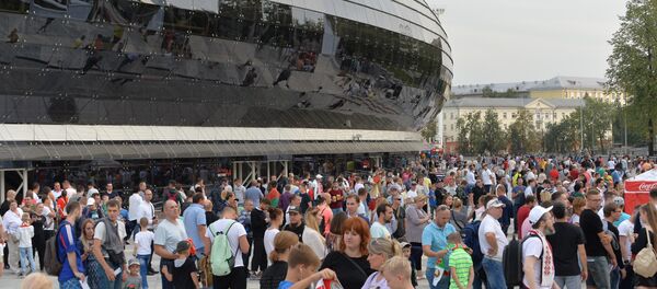 Болельщики на стадионе Динамо - Sputnik Беларусь