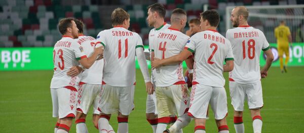 Зборная Беларусі атрымала перамогу над камандай Сан-Марына Зборная Беларусі атрымала перамогу над камандай Сан-Марына - Sputnik Беларусь