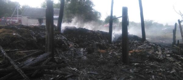 Последствия пожара в Ганцевичском районе - Sputnik Беларусь