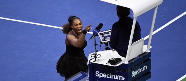 Серена Уильямс в финале US Open Серена Уильямс в финале US Open - Sputnik Беларусь