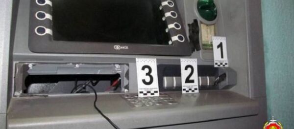 Взломанный в Минске банкомат - Sputnik Беларусь