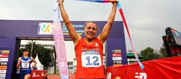 Чемпионка мира по современному пятиборью белоруска Анастасия Прокопенко - Sputnik Беларусь