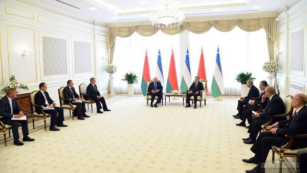 Встреча президентов Беларуси и Узбекистана Александра Лукашенко и Шавката Миризиеева - Sputnik Беларусь
