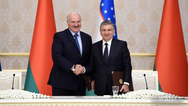 Президент Беларуси Александр Лукашенко и президент Узбекистана Шавкат Мирзиёев - Sputnik Беларусь