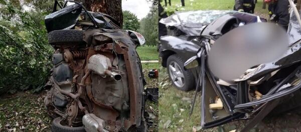 Фото с места ДТП на улице Седых в Минске - Sputnik Беларусь