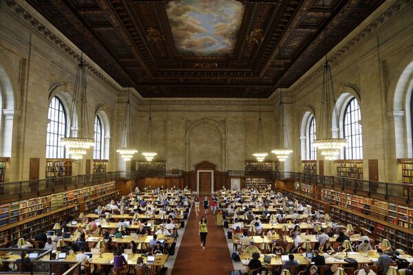 Нью-Йоркская публичная библиотека — одна из крупнейших библиотек мира. Кроме того, одна из крупнейших научных библиотечных систем в мире. - Sputnik Беларусь