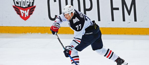 Игрок ХК Металлург Денис Казионов - Sputnik Беларусь