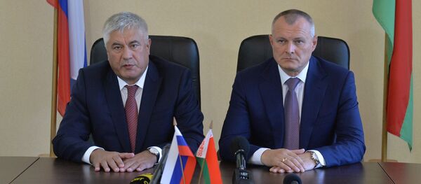 Главы МВД Беларуси и России Игорь Шуневич и Владимир Колокольцев - Sputnik Беларусь