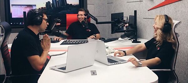 Студия радио Центр FM - Sputnik Беларусь