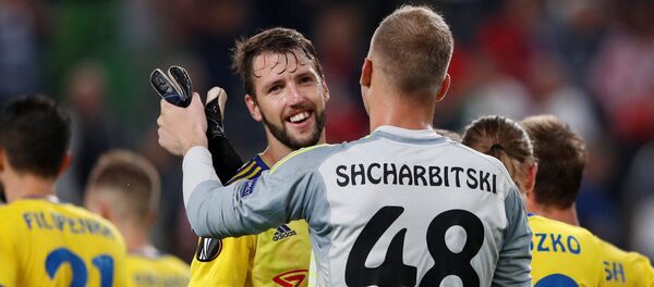 Игроки БАТЭ Неманья Милунович и Денис Щербицкий - Sputnik Беларусь