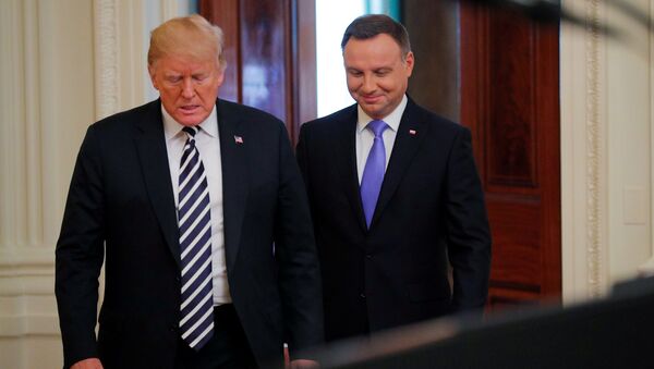 Президент США Дональд Трамп и президент Польши Анджей Дуда - Sputnik Беларусь