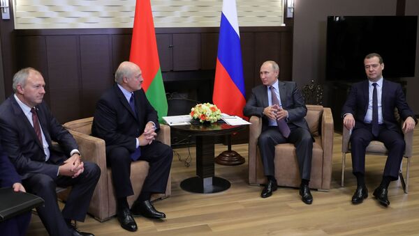 Президент России Владимир Путин встретился с президентом Беларуси Александром Лукашенко - Sputnik Беларусь