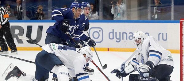 Матч КХЛ между минским и московским Динамо - Sputnik Беларусь