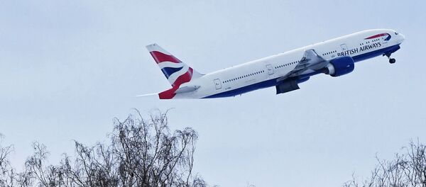 Самолет авиакомпании British Airways во время взлета - Sputnik Беларусь