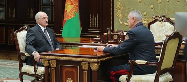 Сустрэча прэзідэнта Беларусі Аляксандра Лукашэнкі і кіраўніка МУС Ігара Шуневіча - Sputnik Беларусь