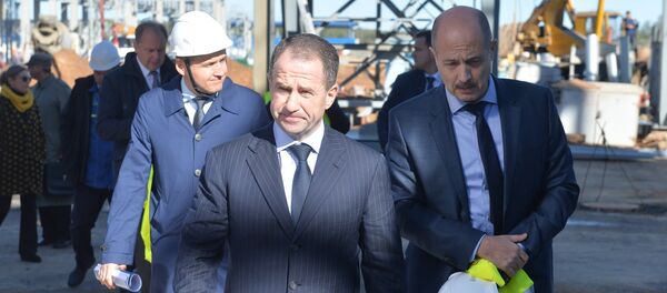 Посол России Михаил Бабич посетил строящееся российское предприятие Омск Карбон Могилев - Sputnik Беларусь