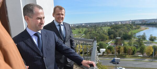 Посол России на смотровой площадке ратуши Посол России на смотровой площадке ратуши - Sputnik Беларусь