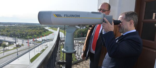 Посол России на смотровой площадке ратуши - Sputnik Беларусь