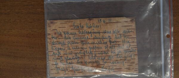 Берестяные открытки, которые офицер вермахта отправил матери из захваченного Бреста - Sputnik Беларусь