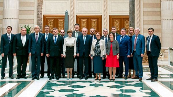 Белорусская и российская делегации в Чечне - Sputnik Беларусь